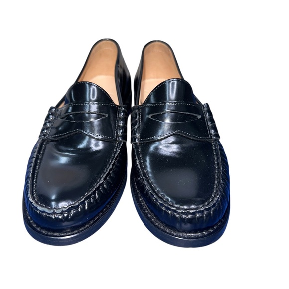 J. Crew Black Leather Loafers size 6 new - Picture 5 of 9